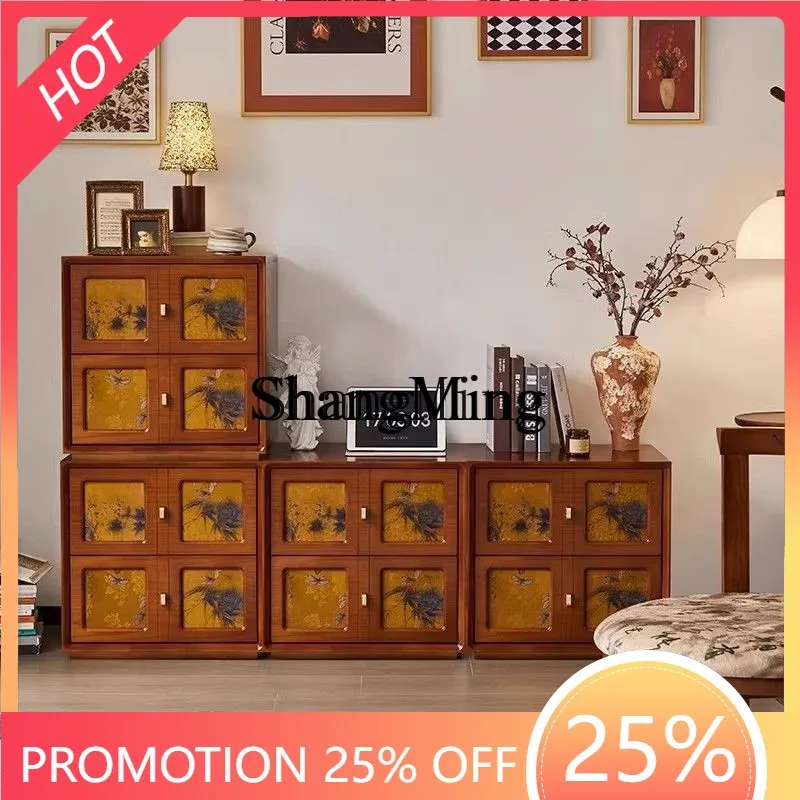 

FG Locker Medium Antique Module Storage Multifunctional Combination TV Retro Standing Bucket Side Cabinet