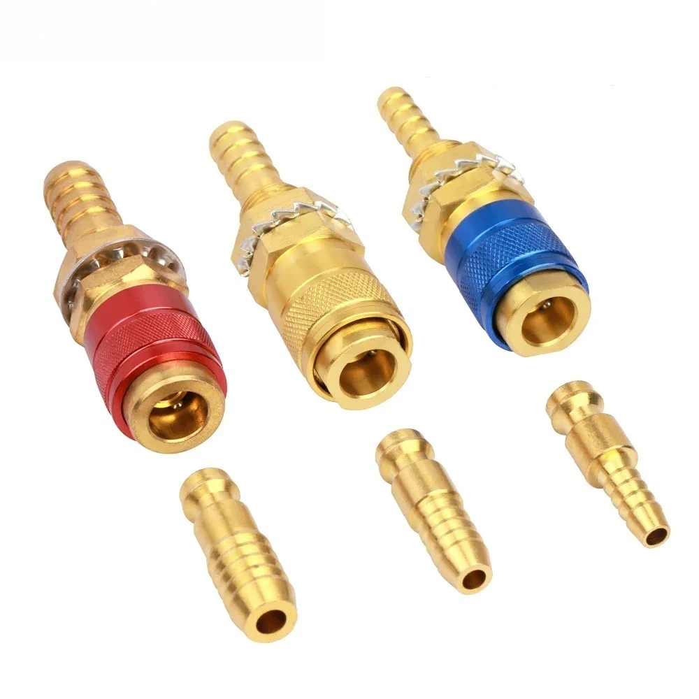 M6 M8 M10 Welding Machine Quick Fitting Female Male Water Cooled Gas Adapter Connector Clamp MIG TIG Welding Torch Tools