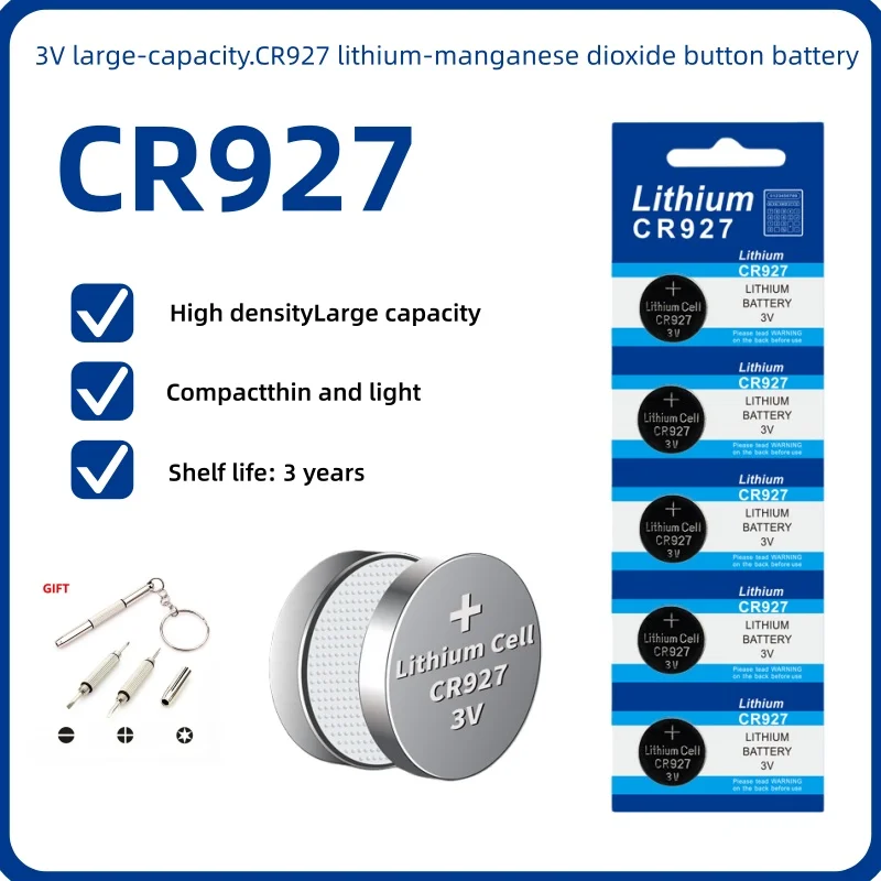 

CR927 Series of Leak-proof Button Lithium Batteries with 3V Voltage Stabilization Are Applied in Various Electronic Products