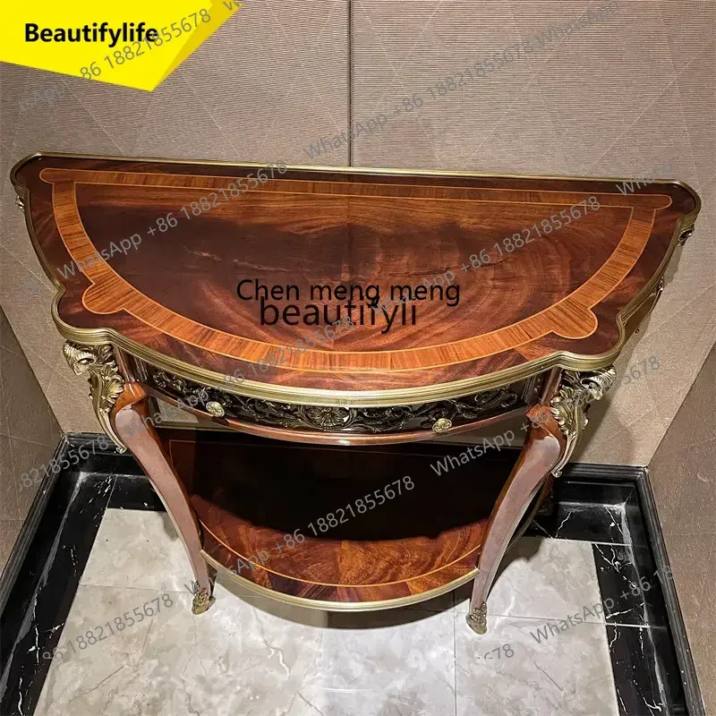 ss 8617  Solid Wood Console European Entrance Cabinet British Hall Cabinet Curio Cabinet Locker
