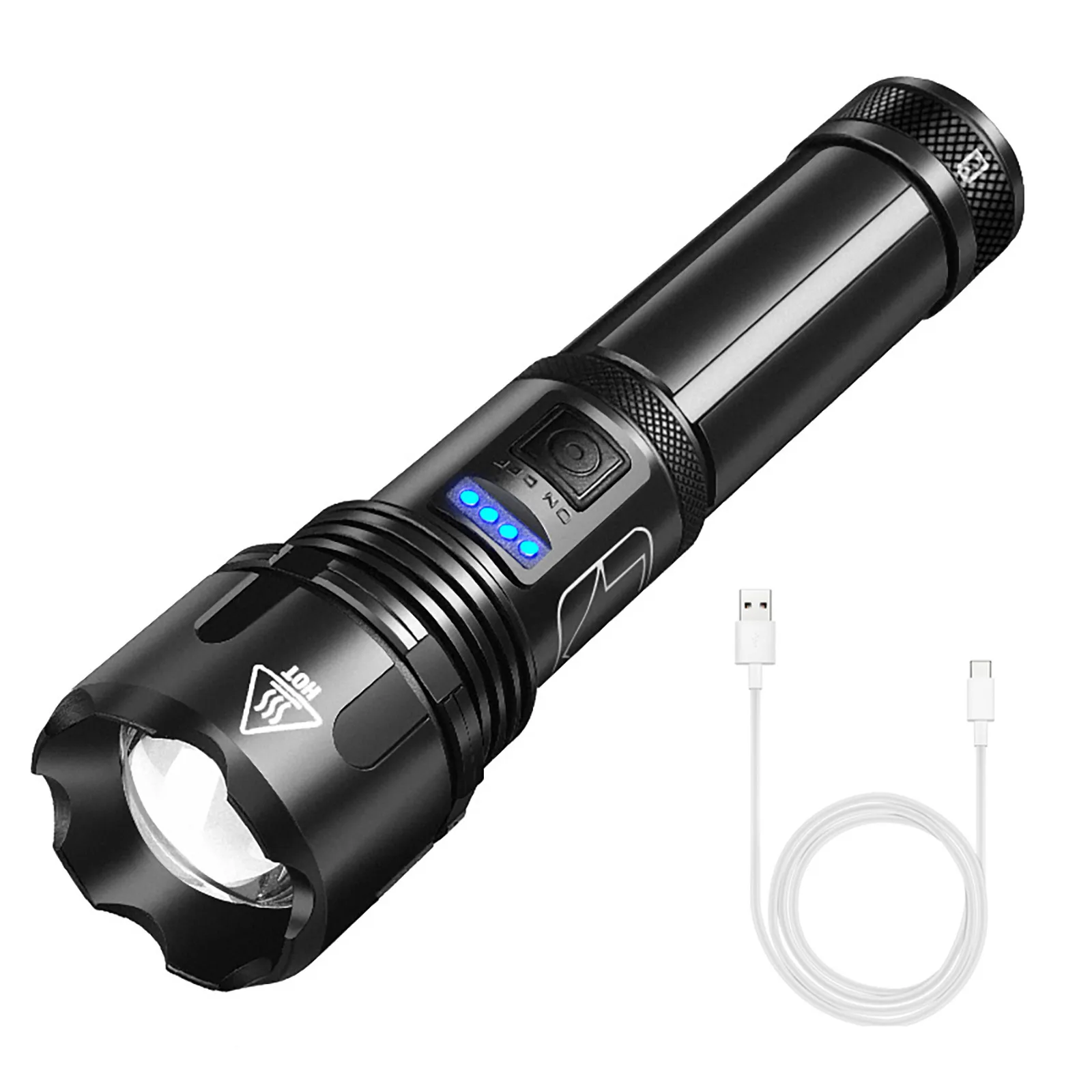 

P50 Multifunctional Strong Light Flashlight 5-Gear Zoom Rechargeable Torch For Camping Hiking Emergency Emergencia 2026 Trending