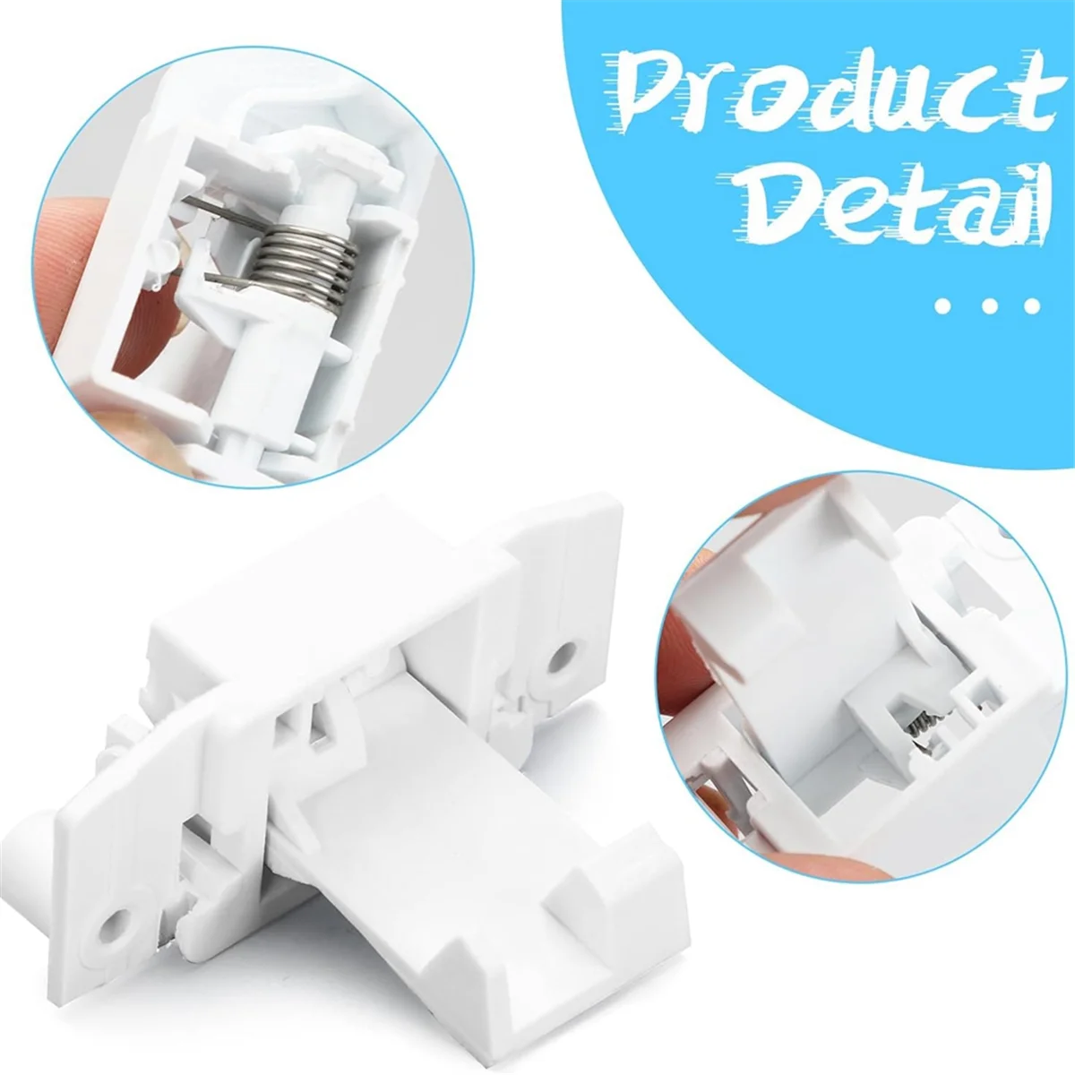 

БІЗМЗ WH02X24399 4455158 Уксатор замка крышки шайбы для стирки Ge и Hotpoint Верхний переключатель блокировки крышки шайбы AP 5999576 ,PS 11729471