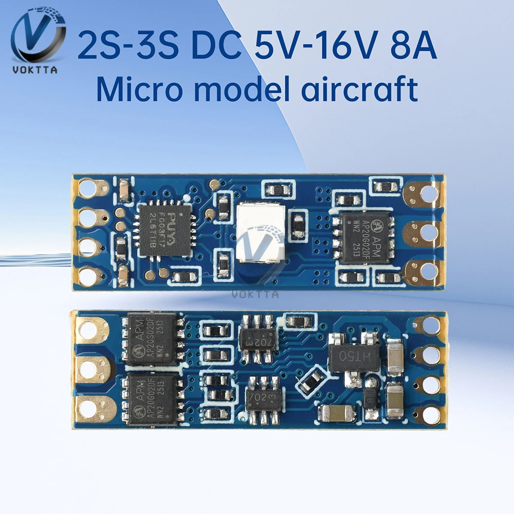 2S-3S DC 5V-16V 8A Mini RC Model Brushless ESC PWM Motor Driver Board DL03 Compatible with 1104 1106 1306 Motors