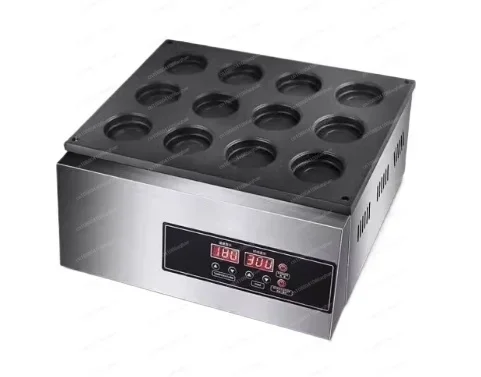 2024 New Chef Prosentials 12 Holes Gas Red Bean Cake Maker Wheel Pie Cake Making Machine for Sale