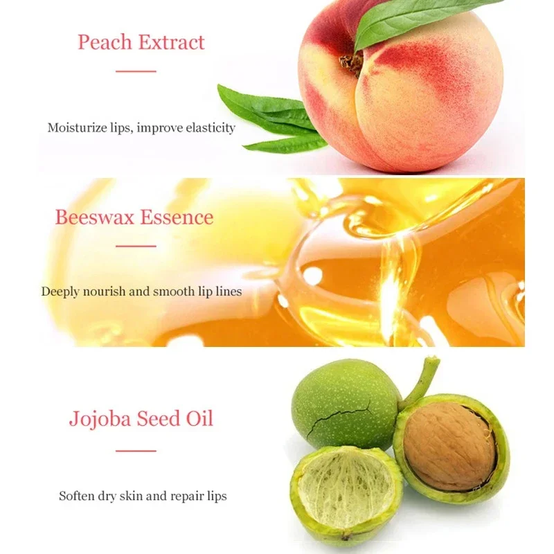 الخوخ ترطيب الشفاه لمعان الخوخ مقاوم للماء لامع طويل الأمد لا لزجة الطبيعية كوريا الشفاه تينت ماكياج اليومي مانع تسرب زيت مزدوج الشفة التمهيدي #5