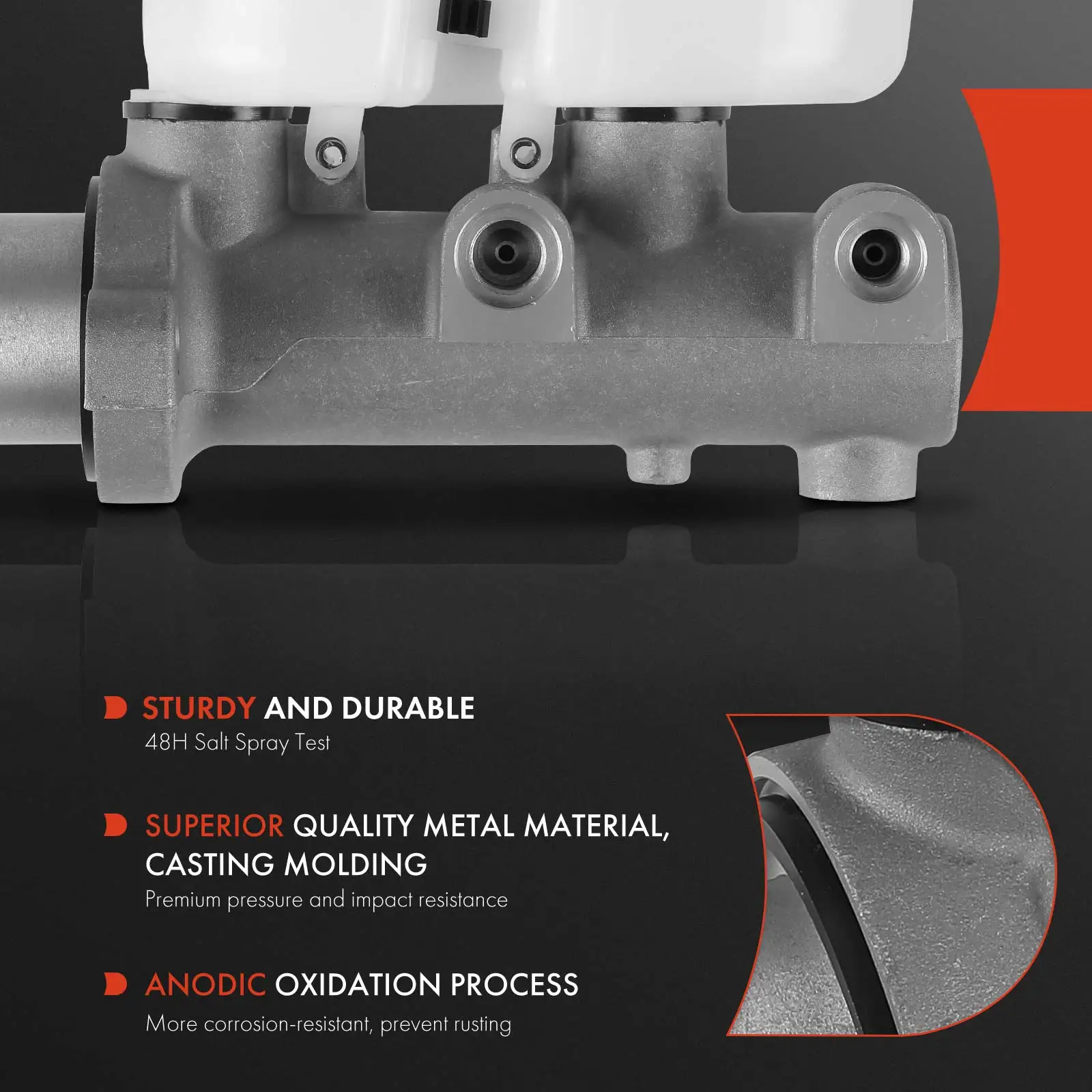 A-Premium Brake Master Cylinder with Reservoir for Ford E-250 2003-2006 E-250 Econoline 2000 E-350 Club Wagon 2003-2005
