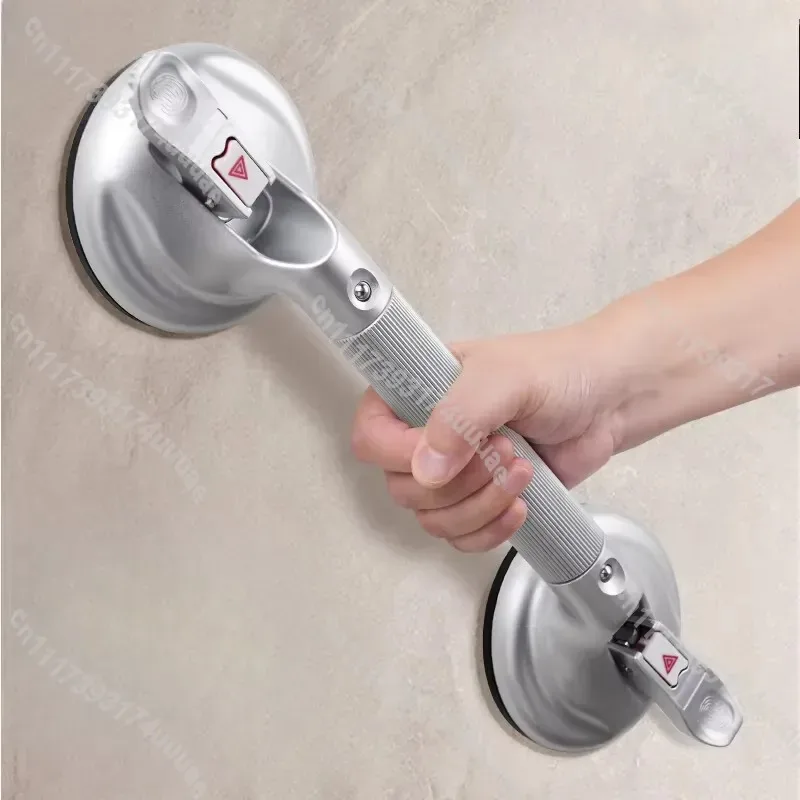 Roman Column Suction Cup Grab Bar Strong Vacuum Non Slip Safety Handrail Barrier Free Support for Elderly Bathroom Toilet