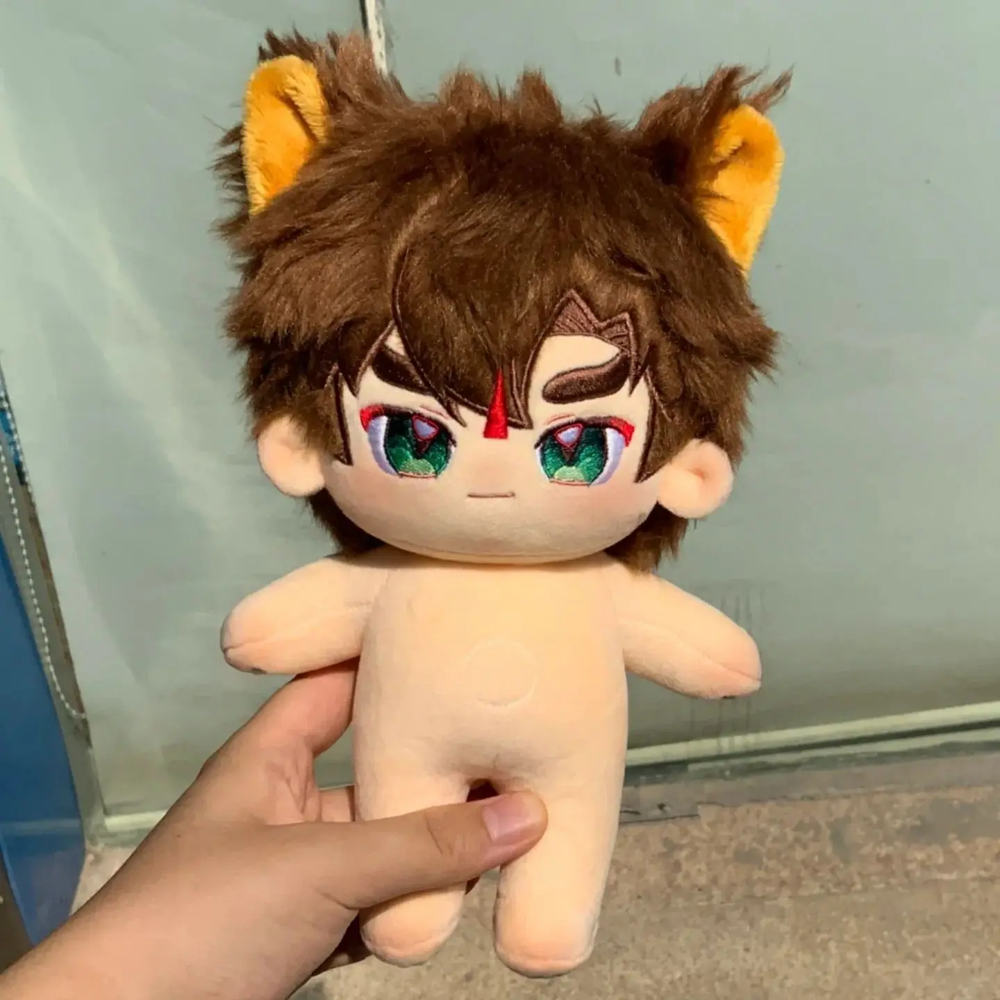 Anime Surrounding Dress-up Stuffed Toys Peking Opera Cat White Sugar Wu Song Cute 20cm Cotton Doll Children's Cartoon Plush Gift
