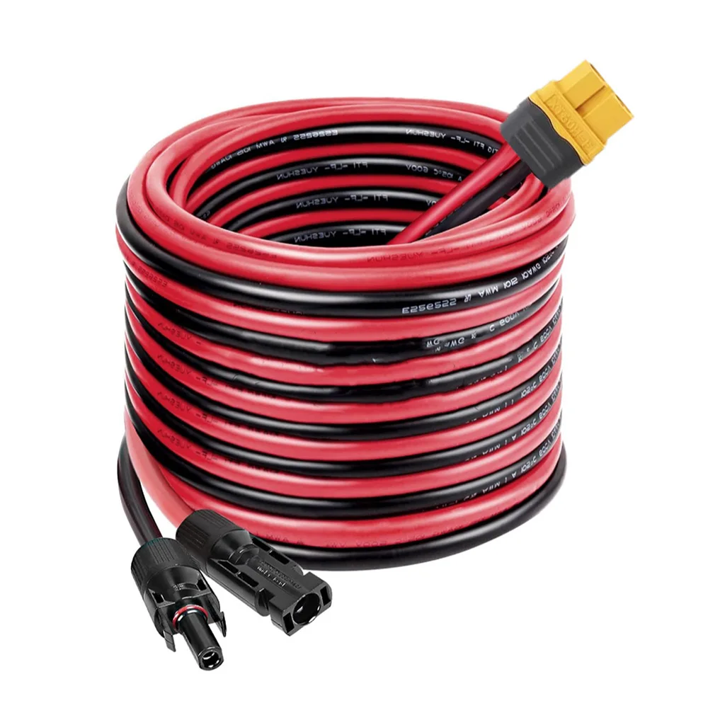 

Солнечная панель XT60 Женский зарядный кабель 12AWG — провод разъема питания 0,5 м/1,5 м/3 м/5 м для генератора и электростанции