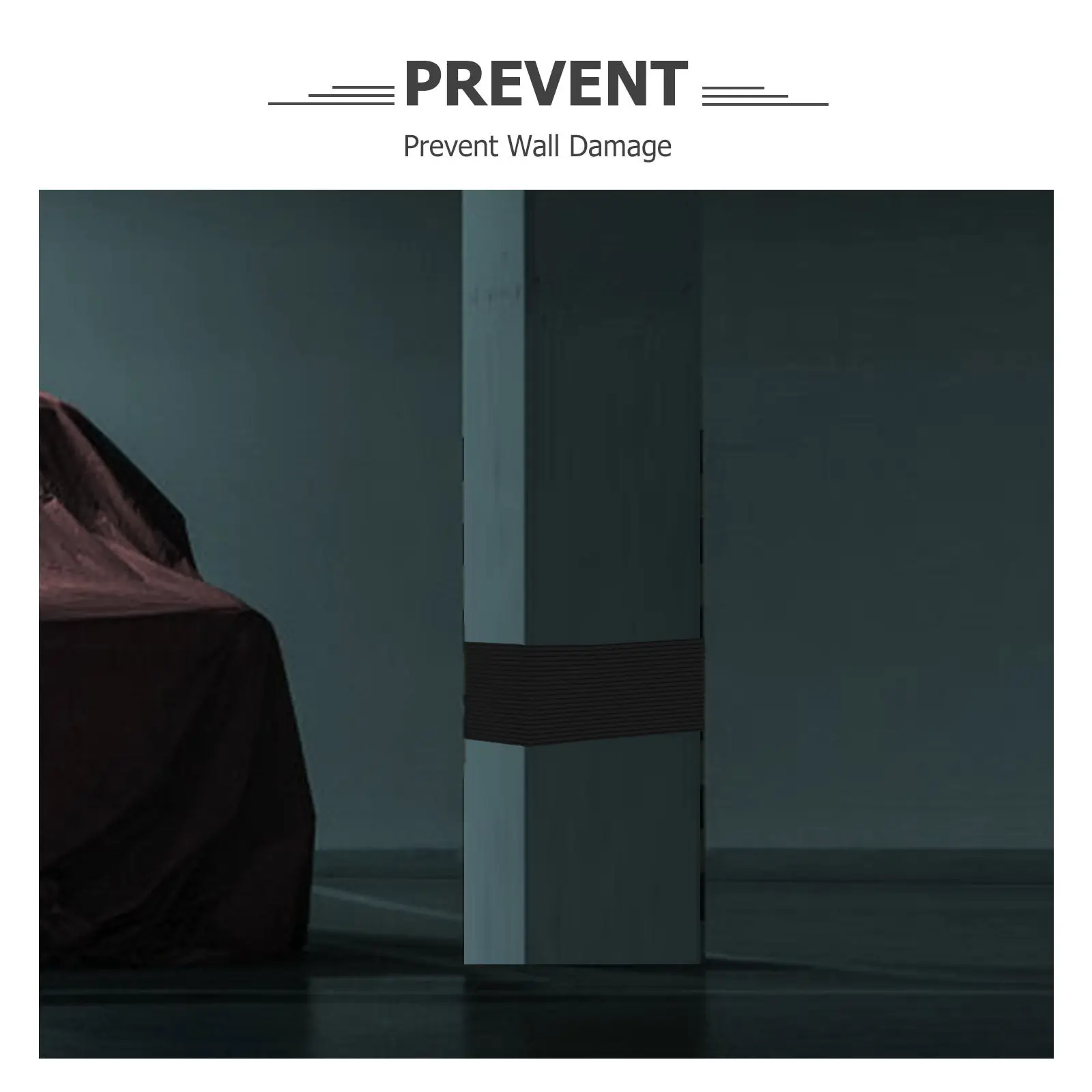 Self Adhesive Black Rubber Edge Trim Flexible Wall Corner Protector Peel and Stick Moulding for Home Car Door