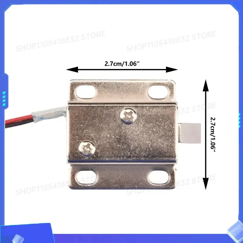 1PC LY-03 Mini Electromagnetic Lock DC12V Tongue Type Electric Bolt Solenoid Lock 0.35A/0.6A Electronic Lock for Storage
