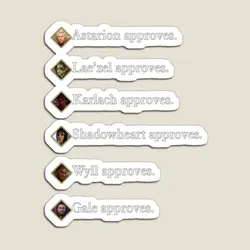 Party Approves Baldur Is Gate 3 Magnet Cute Baby Toy Decor Stickers Funny Holder Refrigerator Children Kids Home Colorful