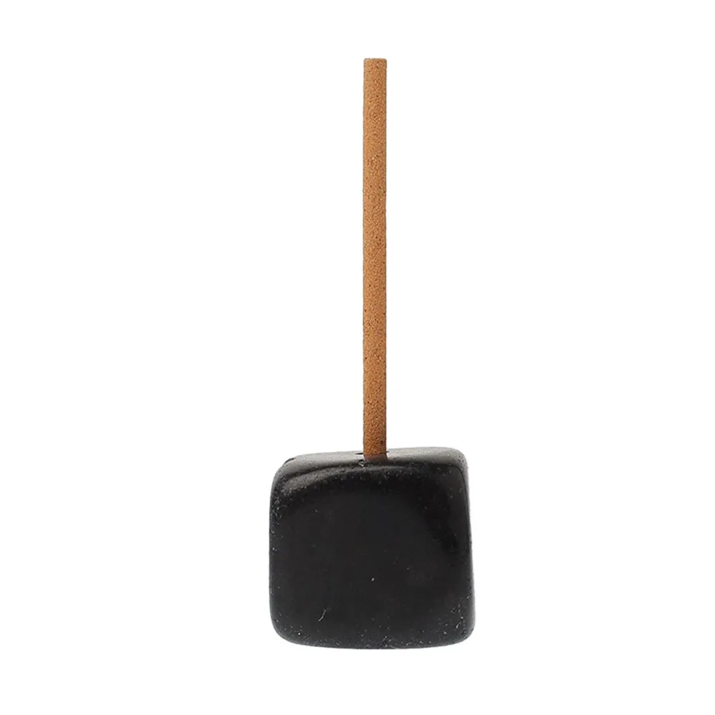 For Crystal healing incense holder base carved from natural quartz stone with smooth and inherent stone texture