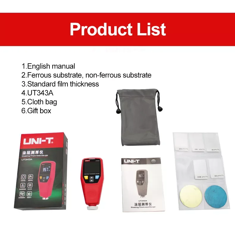 

Ut343a Lcd Film Paint Coating Thickness Gauges Width Measuring Instruments Auto power off