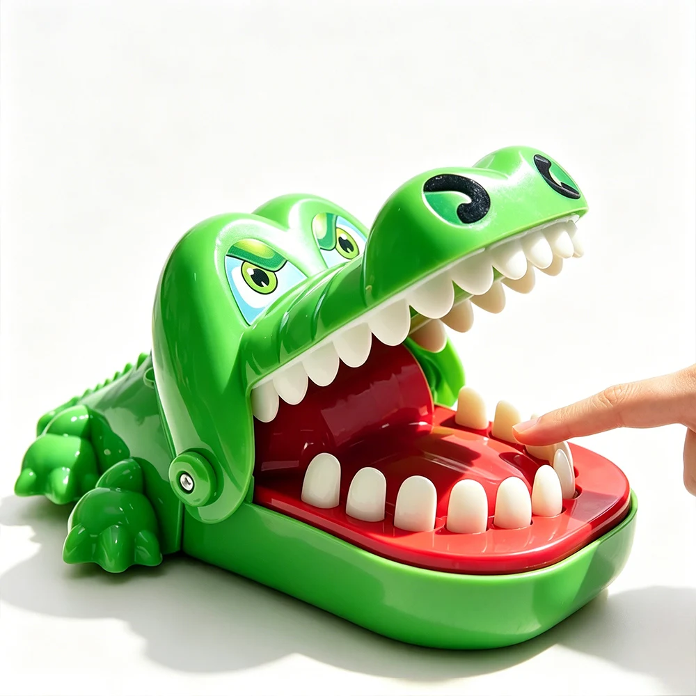 Krokodilzahn-Spielzeug Alligator-Fingerbeißer Zahnarzt Klassisches Familienspiel Party-Scherzartikel Kinder-Glücksspiel Entspannungsspielzeug