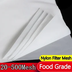 Food Grade Nylon Filter Net 20-500 Mesh Micron Kitchen DIY Food Oil Filter Mesh Fabric Precisely Wine Beer Brewing Strainers