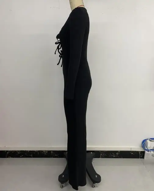 

Jumpsuit Women Fashion 2025 Autumn Hot Selling New Solid Color Chest Strap Slimming Spicy Girl Micro La Jumpsuit Pants for Women