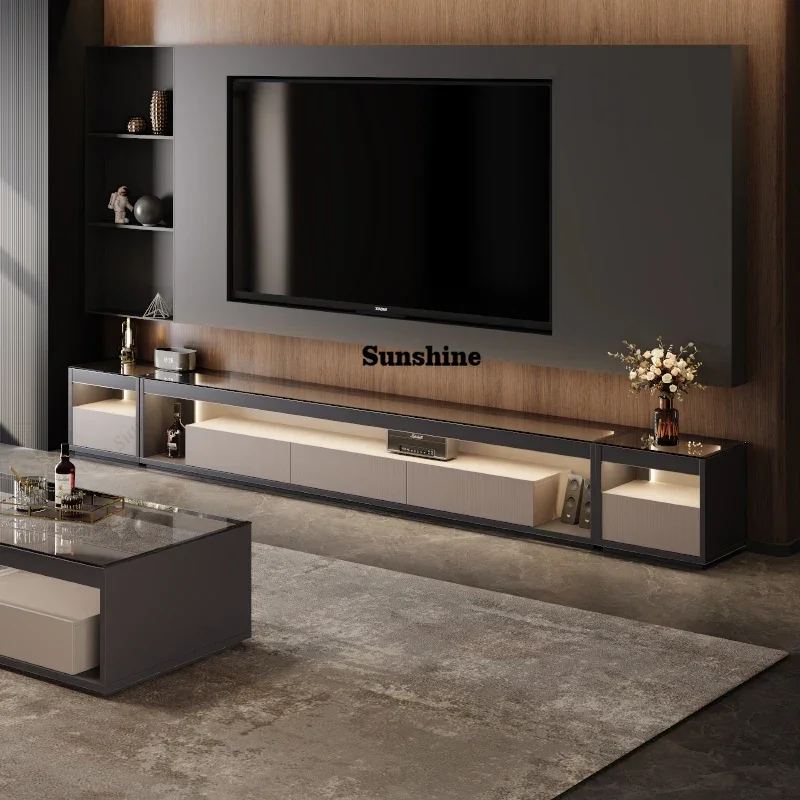 

Italian TV Cabinet New Living Room with Light living room modern tv stands entertainment center home furniture