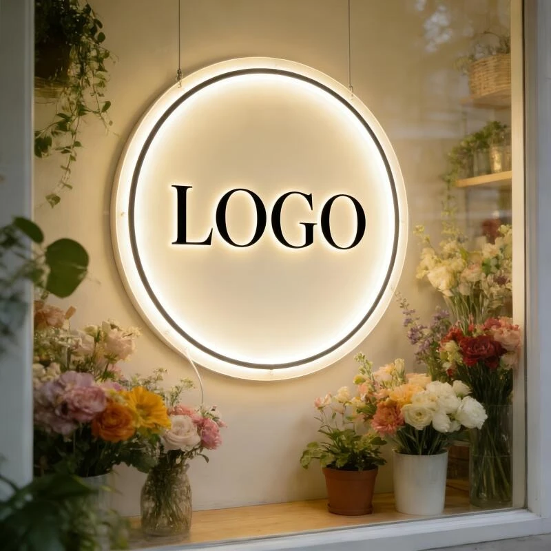 Custom Business Neons Printable with Photos Or Logo for Beauty Nail Salons Barbershops Cafes Offices Valentine's Christmas Gifts
