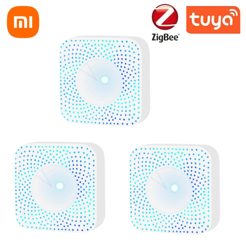 Xiaomi 6 In 1 Tuya Zigbee WIFI Smart Air Box Detector CO2 Gas Sensor Formaldehyde Voc Temperature Humidity Formaldehyde Sensor