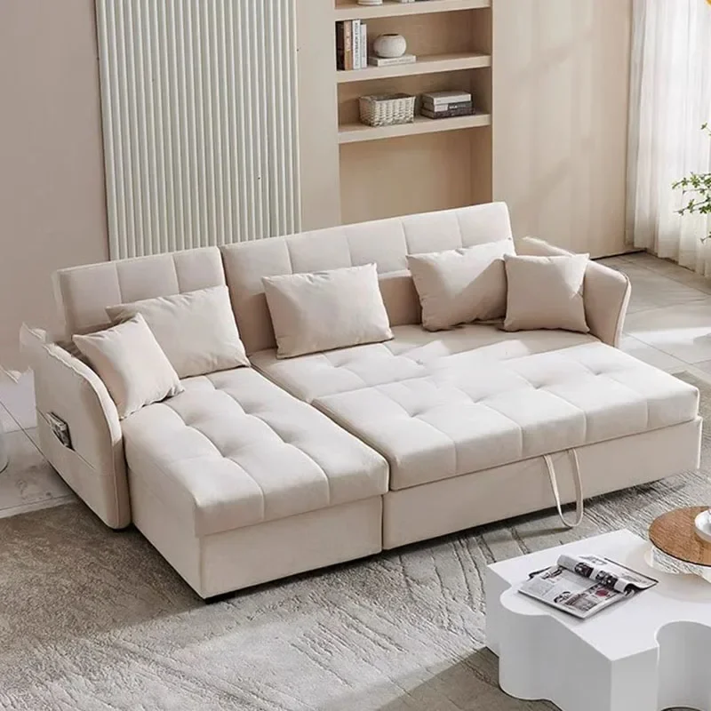 

Nordic Fancy Sofas Living Room Beds White Storage Modular Floor Puffs balcon kitchen Sofas Foldable slaapbank classic sofa