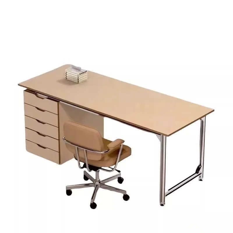 Bauhaus Ocean Panel Aluminum with Cabinet, Computer Desk Long Table Studio Desk, Desk