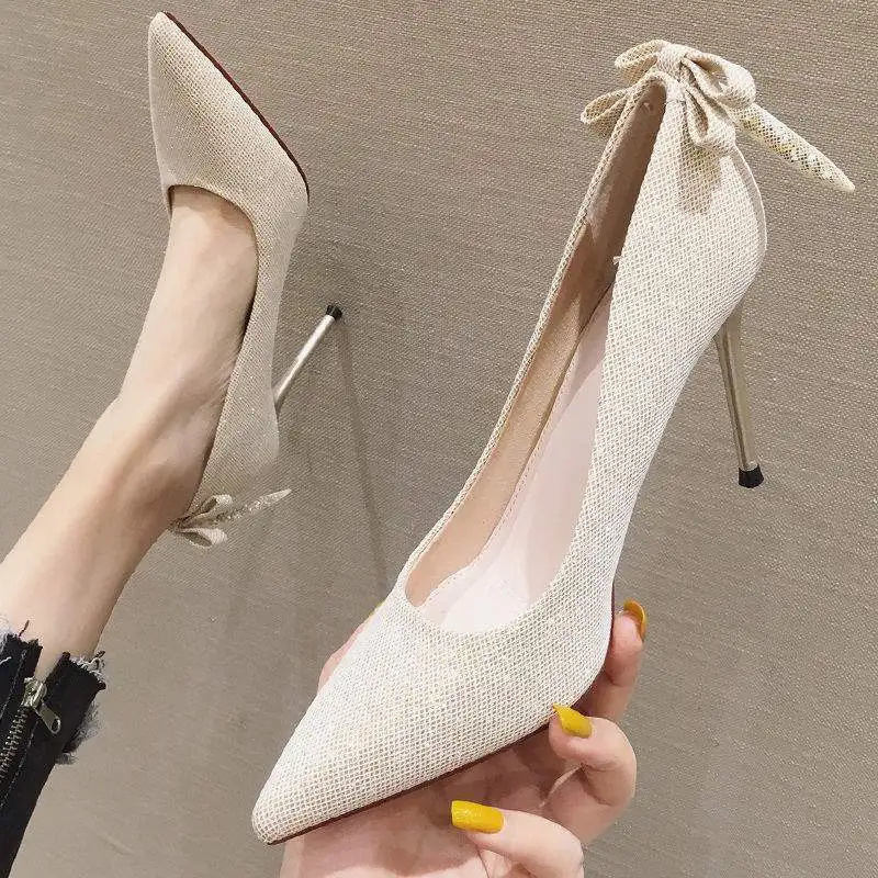 

Новые универсальные черные женские туфли на высоком каблуке-шпильке