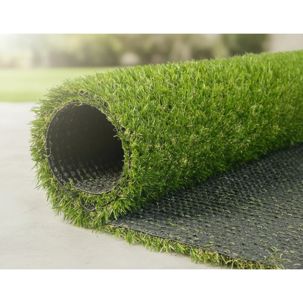 

Realistic Artificial Grass Turf 4x6 ft, Pet-Friendly Synthetic Lawn with Drain Holes for Indoor/Outdoor Use