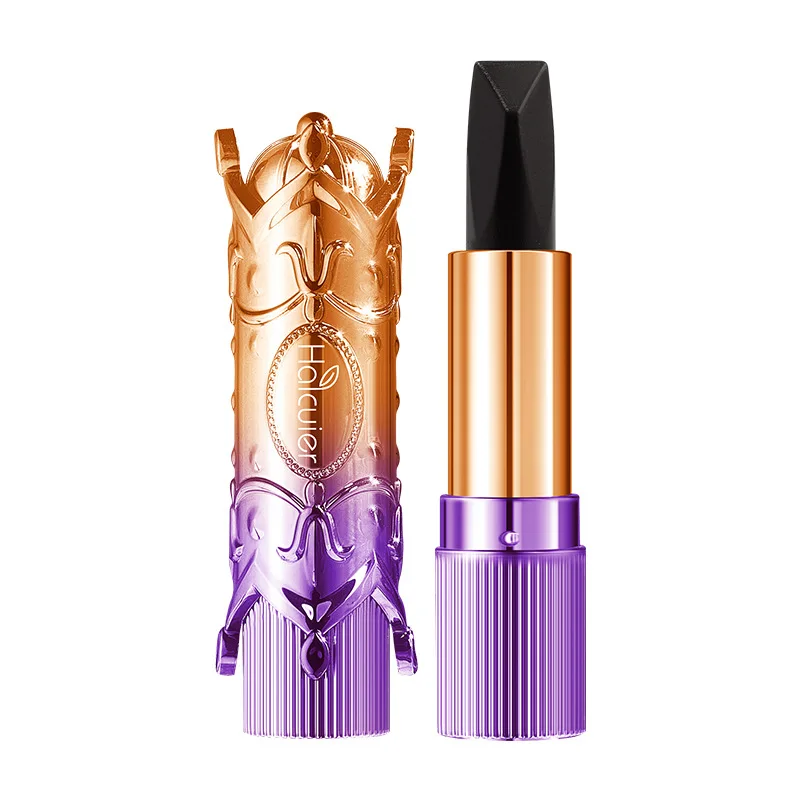 Purple Golden Magic Change 3Color Lipstick Temperature Change Color Complexion Improvement Moisturizing Not Oily No Stain on Cup