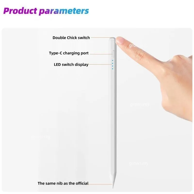 for Xiaomi Pad 7 7Pro 11.2 2024 6 Pro 11 Poco PAD 5G 12.1 Redmi Pad SE 8.7 4G Stylus Pen without Palm Rejection Tilt for Android