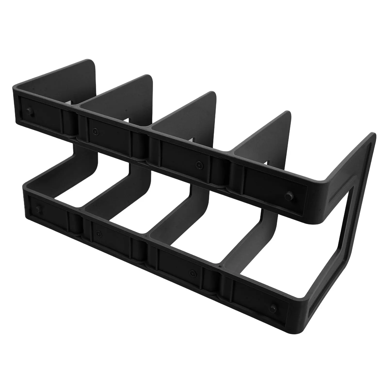 

4Grid Bookend Divider Large Capacity Office Desk File Organizer Magazine Rack Storage Binder File Holder Shelf Students Desktop