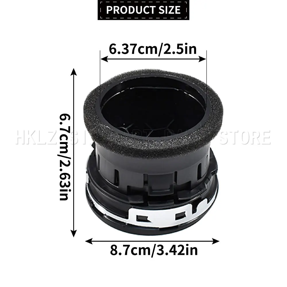 Round AC Air Outlet Vent Grille OEM 6M21U018B09ADW For Ford Mondeo Galaxy S-Max Dashboard Interior Replacement Spare Parts