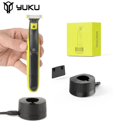 YUKU Şarj Standı Tabanı Philips ile Uyumlu Tek Bıçaklı Tıraş Makinesi Düzeltici için Duvara Monte Tutucu QP2520 QP2530 QP2630 QP2834/70
