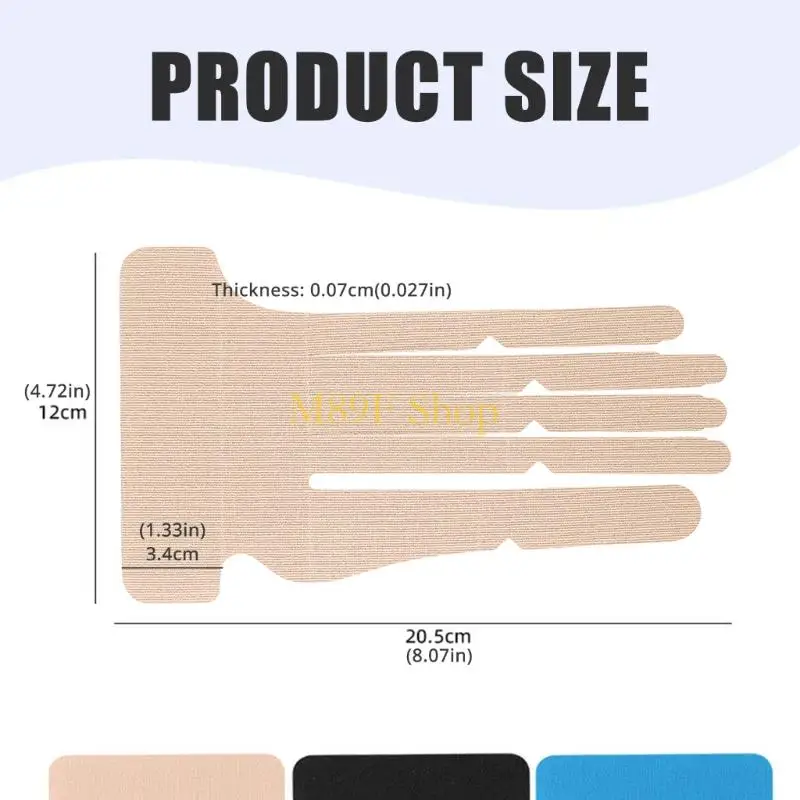 M89F شريط دعم المعصم المريح لتخفيف الضغط والانتعاش شريط علم الحركة للرياضيين والاستخدام المكتبي