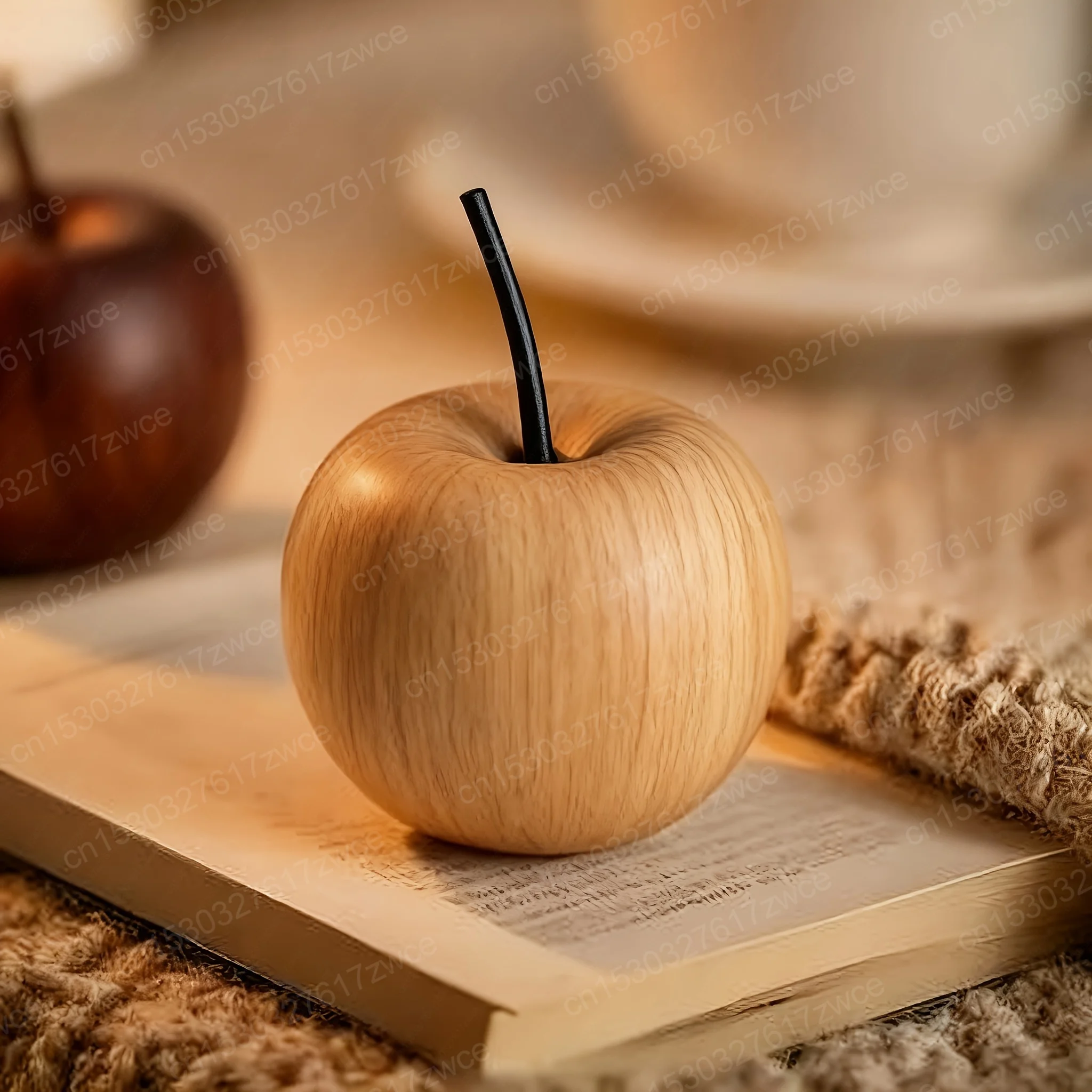 Apfel-Aroma-Diffusor aus Naturholz für Auto, Zuhause, Büro, Tischdekoration, entspannender Duftspender, Weihnachtsgeschenk, Diffusor für ätherische Öle – Detail 1