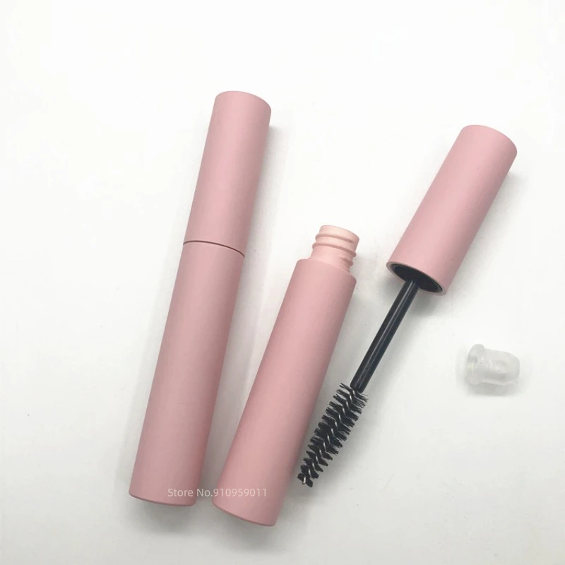 10ml Transparent Eyelash Pink Tube Liquid Bottle with Leak Proof Inner Cover Sample Cosmetic Container Tool Lipgloss Tubes