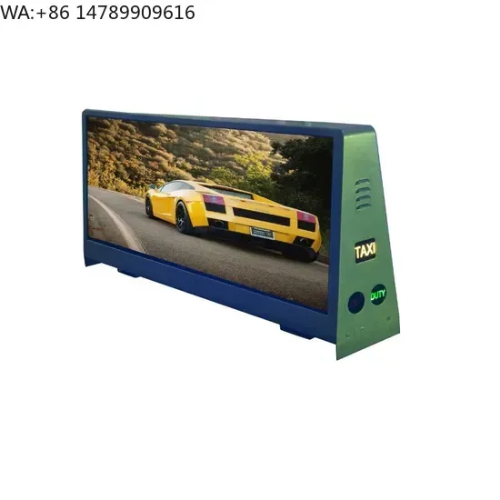 Custom Weatherproof Outdoor LED DisplayWaterproof Taxi Top Display Advertising Screen Outdoor High Brightness Digital Video