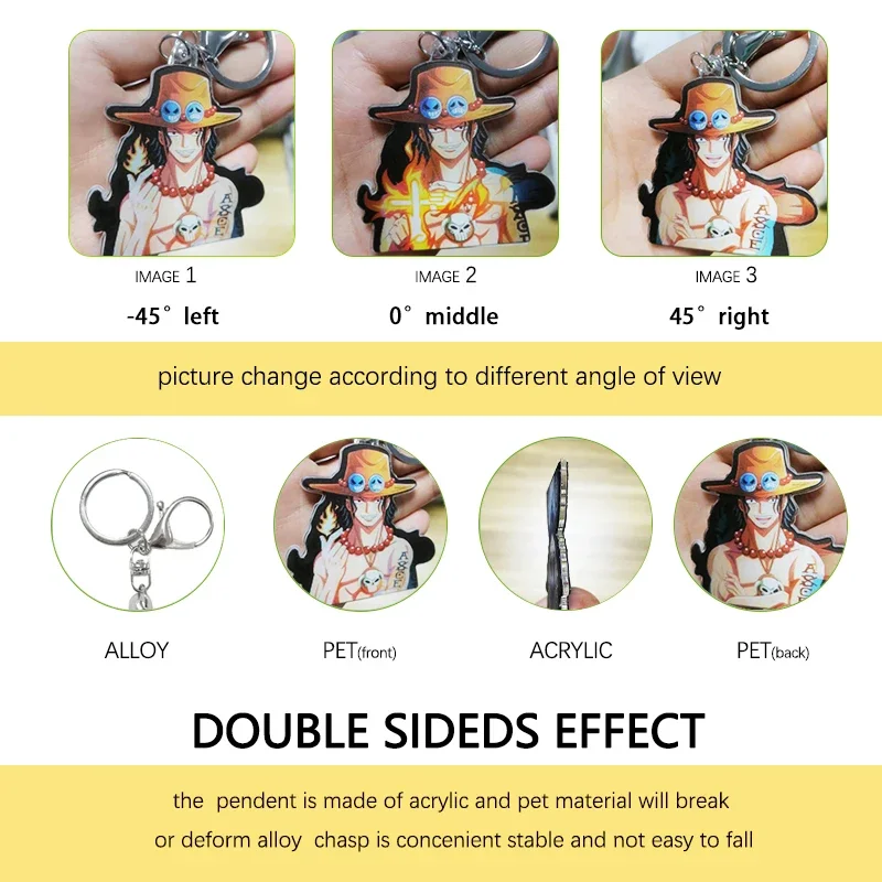 3D Anime Dragon Ball Z Gogeta  Saiyan Motion Key Chains Acrylic Keychains Bag Pendant Car Keyring Anime Peripherals Gift - view 3