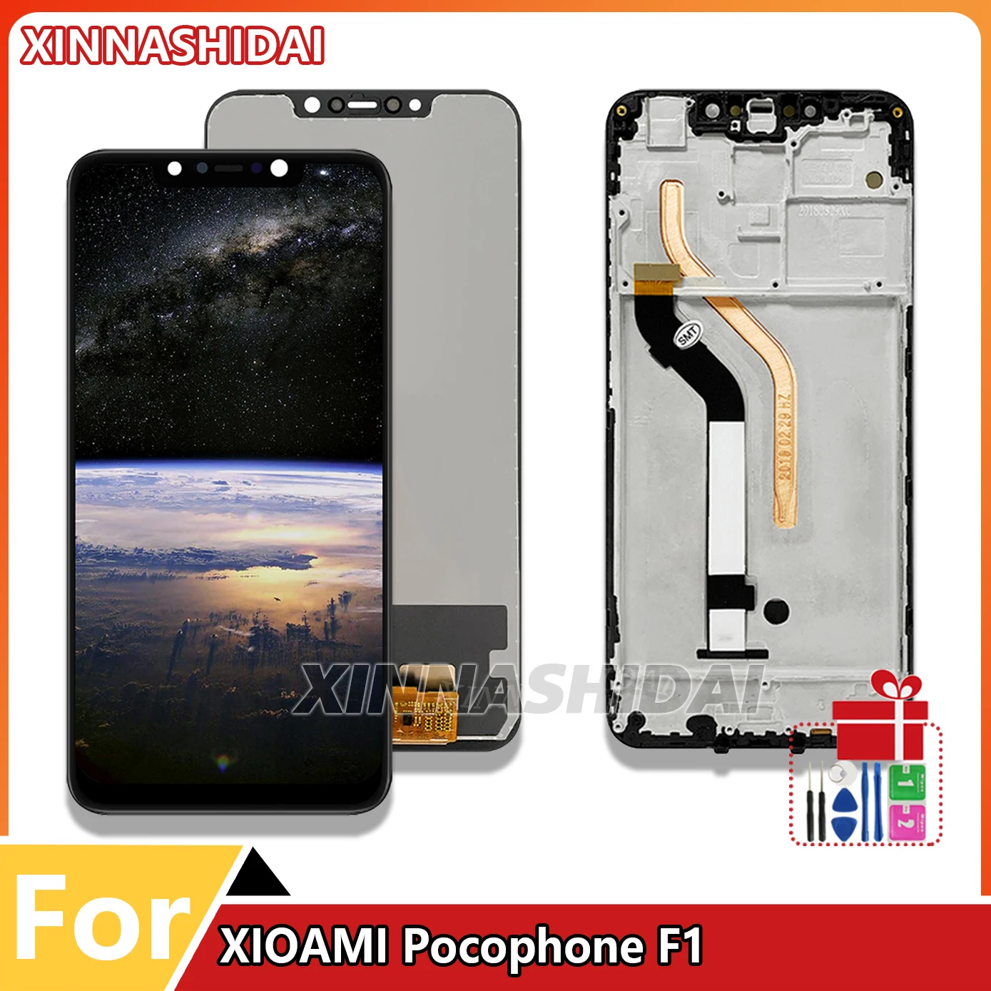 6.18'' Display For XIAOMI Pocophone F1 LCD Display Touch Screen Digitizer Assembly Replacement For Poco F1