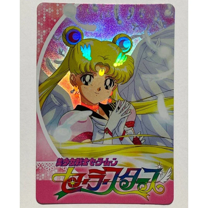 6 Sheets Sailor Moon Flash Card Tsukino Usagi Chibiusa Aino Minako Starlight Series Diy Action Toy Figures Anime Game Collection