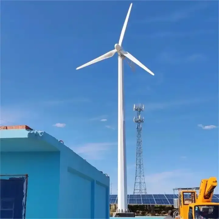 3KW Glass Fiber Blades Turbinas Eolice Wind Energy Real Power Horizontal Axis Wind Turbine Single Phase 220V On Grid System