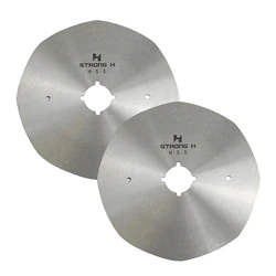 2 PCS RS-125 8-Angle Round Knife For Eastman / OCTA / LEJIANG / DAYANG RS-125 Fabric Cutting Machine Made By High Speed Steel