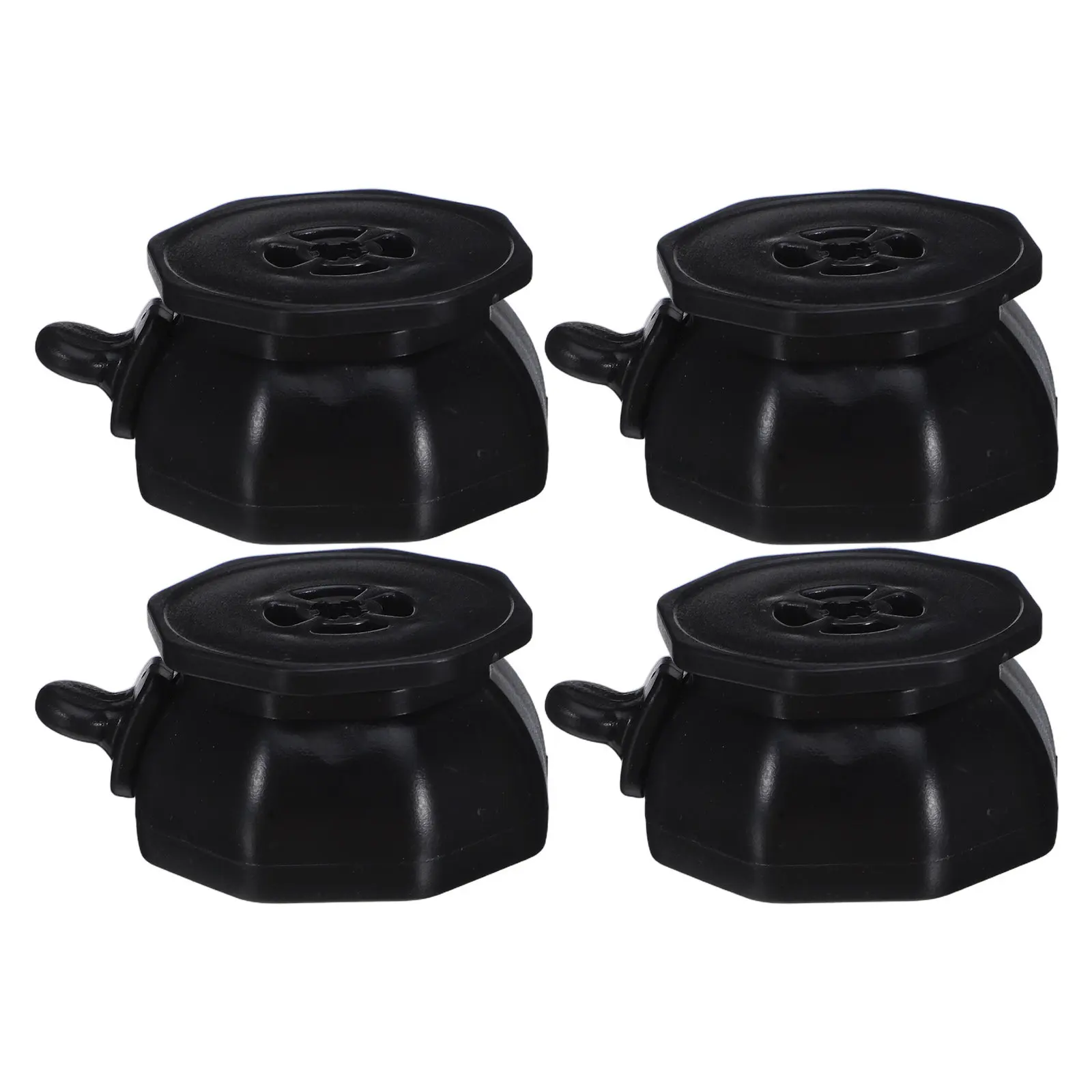4Pcs Brake Swivel Caster Wheels Heavy Duty Self Adhesive Mini Locking Casters for Furniture Appliances Mobility Silent