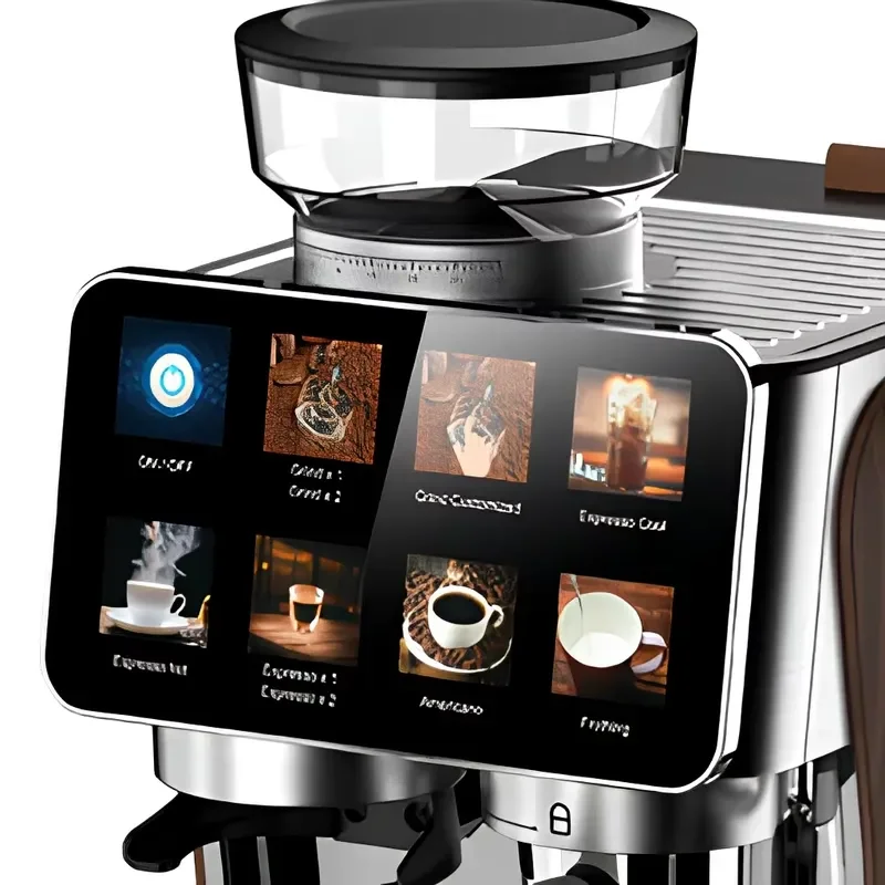 Anbo New Design Electric 20Bar Portable Espresso Coffee Machine Stainless Steel Hot Milk Frother Latte Coffee With