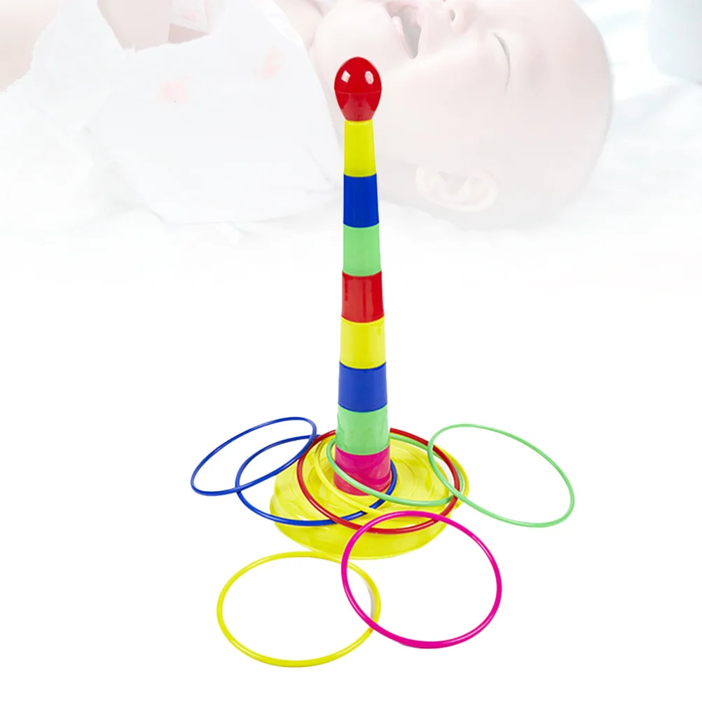 Kids Toss Rings Party and Base Playing Toy Lap Game Early Education Tool Circle Throwing