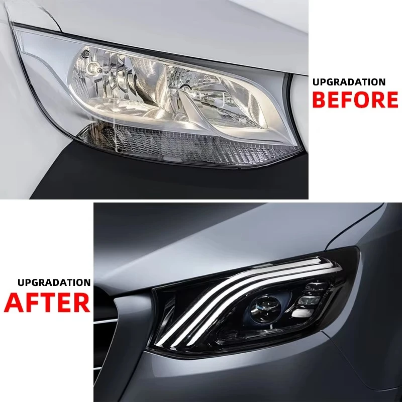 YU GUANG forSprinter 4x4 W907 Headlight 2018-2021 Head Light Upgrade  LED Turn Signal Head Lamp Assembly