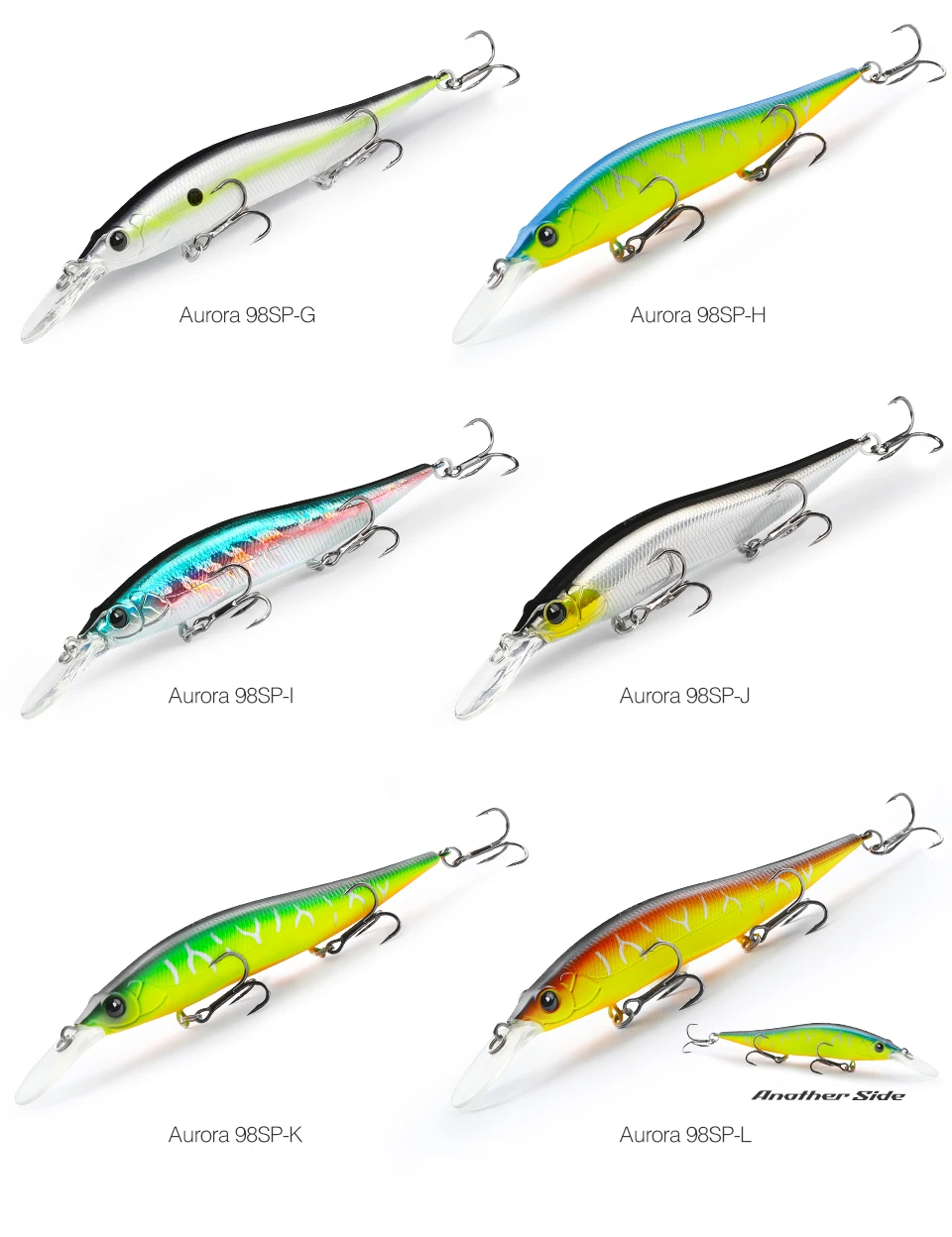 TSURINOYA 98mm 10g SP Tiefe Max 2,2m Suspending Minnow Jerkbait AURORA 98SP Gewicht Harter Köder Weitwurf Angelköder – Detail 6