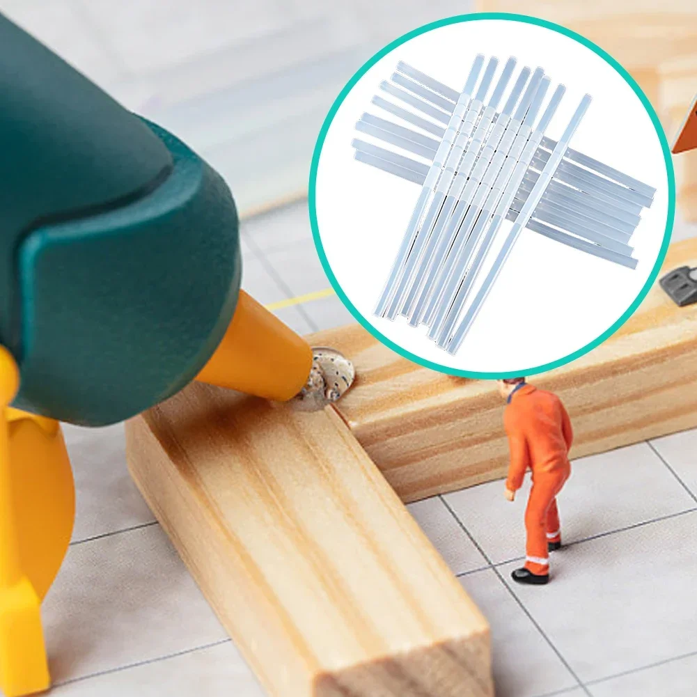 10/20 pçs varas de cola quente adesivo 7mm pistola de cola quente varas transparente pistola de derretimento quente cola varas ferramentas diy acessórios de reparo