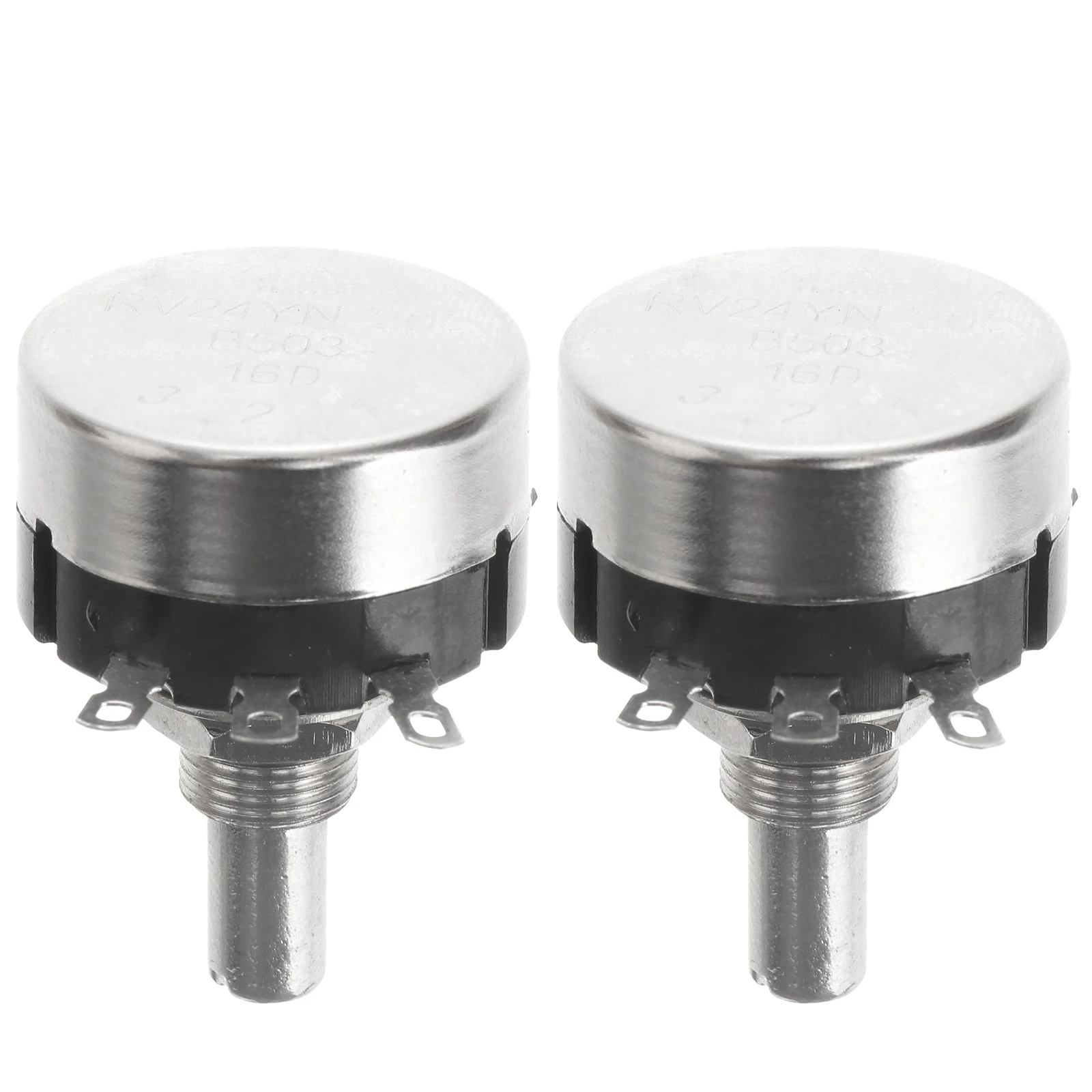 

2pcs Single-Turn Potentiometer Black Trimmer Rotary Rheostat Switch Carbon Film Resistor Electrical Appliances Control Tool