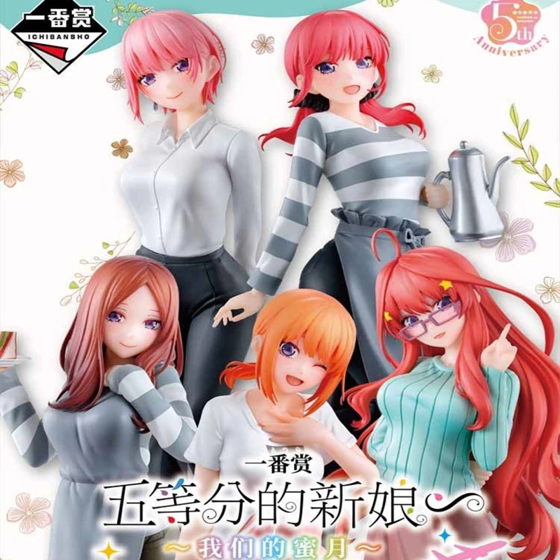 

В наличии оригинальная статуя Bandai Banpresto The Quintessential Quintuplets, модель гаража, персонажи аниме, коллекционные украшения